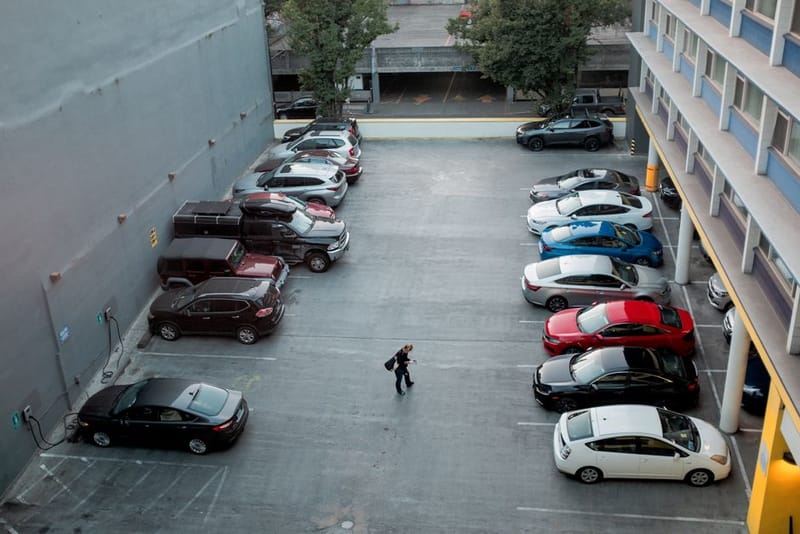 Office building car park